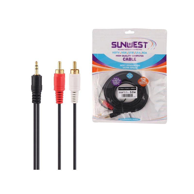 کابل 1 به 2 صدا Sunwest 3m