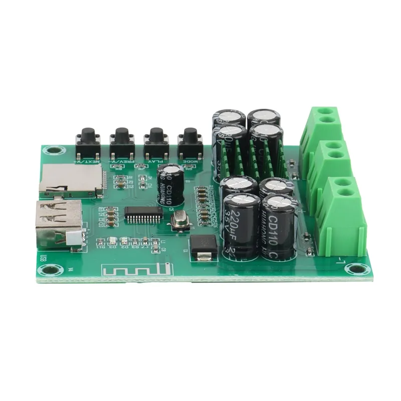 ماژول آمپلی فایر صوتی بلوتوث دار 2x50 وات مدل XH-M422 (برد سبز)