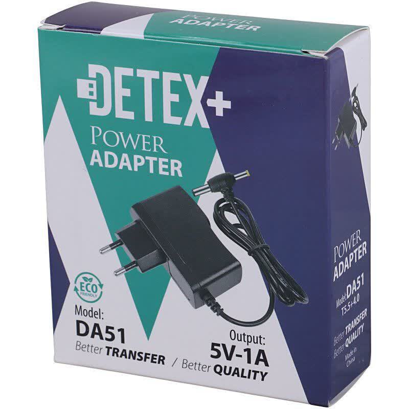 آداپتور برق دو فیش Detex+ DA51 5V 1A