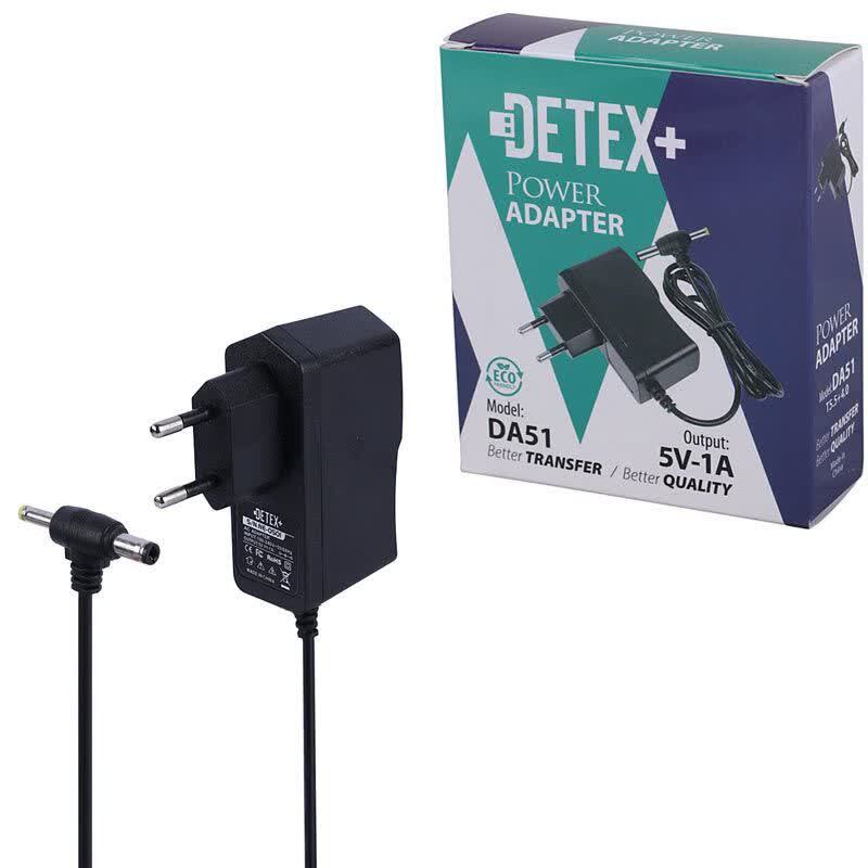 آداپتور برق دو فیش Detex+ DA51 5V 1A