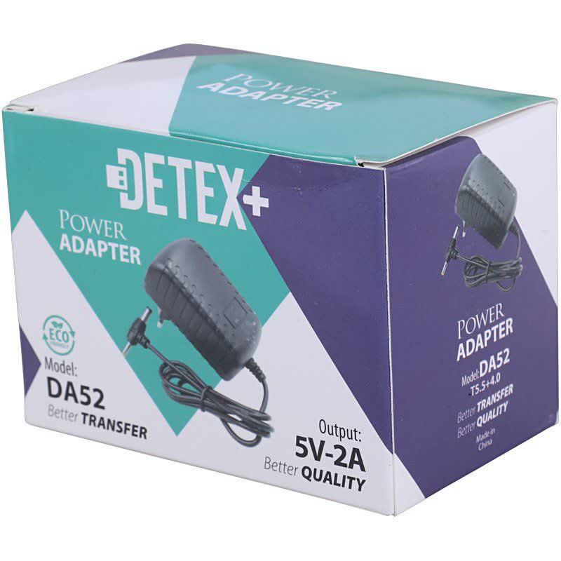 آداپتور برق دو فیش Detex+ DA52 5V 2A