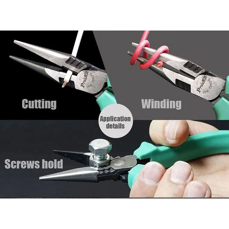 انبر دم باریک پروسکیت کد ProsKit 1PK-709DS سایز 6 اینچ