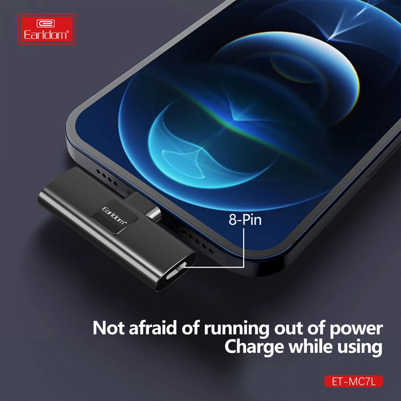 میکروفون یقه ای بی سیم ارلدام ET-MC7L Lightning